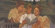 Mary Cassatt Reading oil painting
